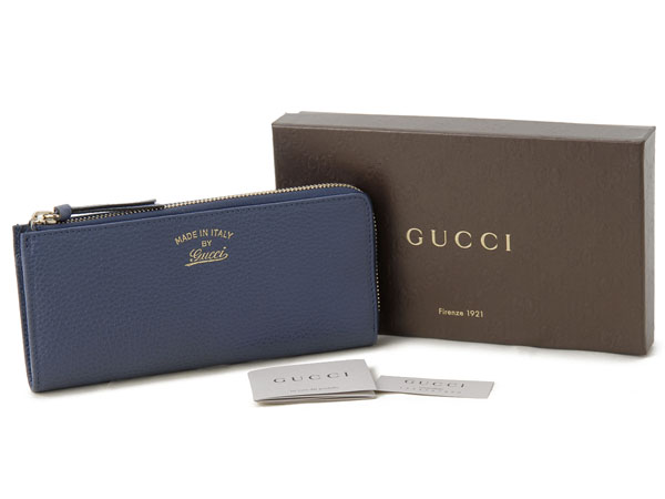グッチスーパーコピー GUCCI 長財布 368232 CAO0G 4246 スウィング L字ファスナー 長財布 ブルー - 商品画像 4