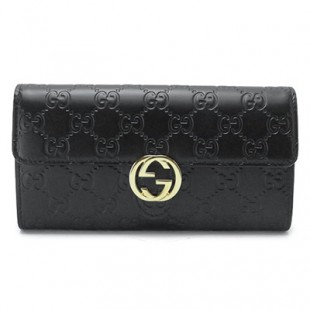 グッチコピー 長財布 GUCCI 二つ折り長財布 GUCCI ICON/グッチアイコン インターロッキングG レザー ブラック 369663 CWC1G 1000 - 商品画像 2