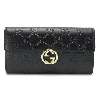 グッチコピー 長財布 GUCCI 二つ折り長財布 GUCCI ICON/グッチアイコン インターロッキングG レザー ブラック 369663 CWC1G 1000 - 商品画像 6