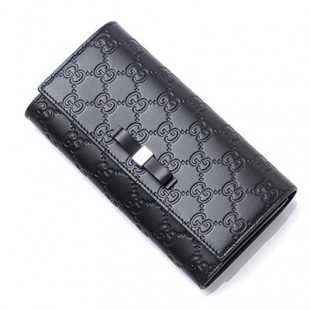 スーパーコピーブランドグッチ 長財布[小銭入れ付き] GUCCISSIMA ブラック ブラック系 388679 cwc1g 1000 レディース - 商品画像 2