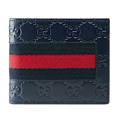 GUCCIスーパーコピー グッチ シグネチャー ウェブ 二つ折り財布 408827 CWCLN 8497 - 商品画像 7