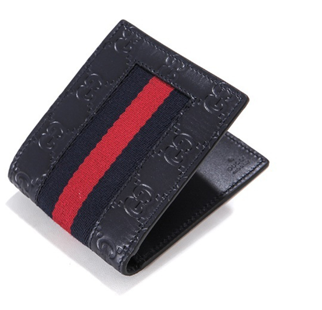 GUCCIスーパーコピー グッチ シグネチャー ウェブ 二つ折り財布 408827 CWCLN 8497 - 商品画像 8