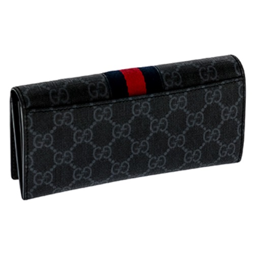 GUCCIスーパーコピー408830-KHN4N-1095 グッチ ファスナー長財布キャンバス×レザー ブラック×グレー - 商品画像 4
