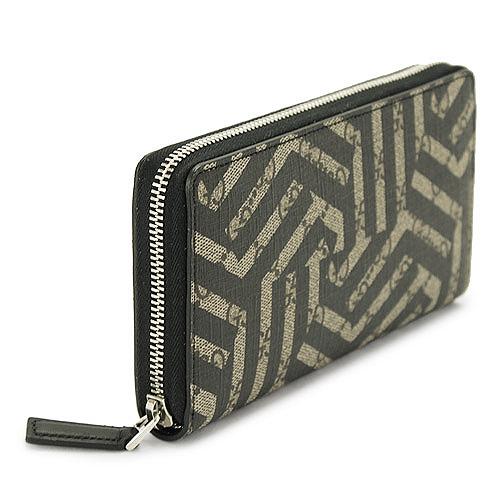 グッチ 長財布 GUCCI 財布 ラウンドファスナー 『2016年新作』CALEIDO/カレイド 幾何学柄 スプリームキャンバス ベージュ×ブラック 411766 KVW1N 9769 - 商品画像 3