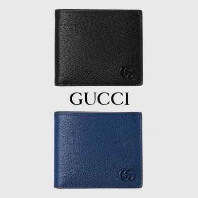 グッチ GGマーモント コインウォレット ブラック カーフスキン 二つ折り財布 メタルロゴ コンパクトウォレット コインケース付き サイフ ダブルG 428725 0YK0N 1000 - 商品画像 2