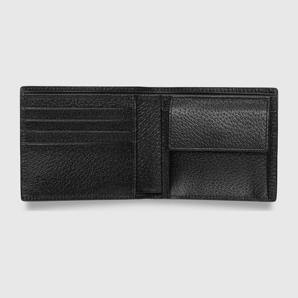 グッチ GGマーモント コインウォレット ブラック カーフスキン 二つ折り財布 メタルロゴ コンパクトウォレット コインケース付き サイフ ダブルG 428725 0YK0N 1000 - 商品画像 10
