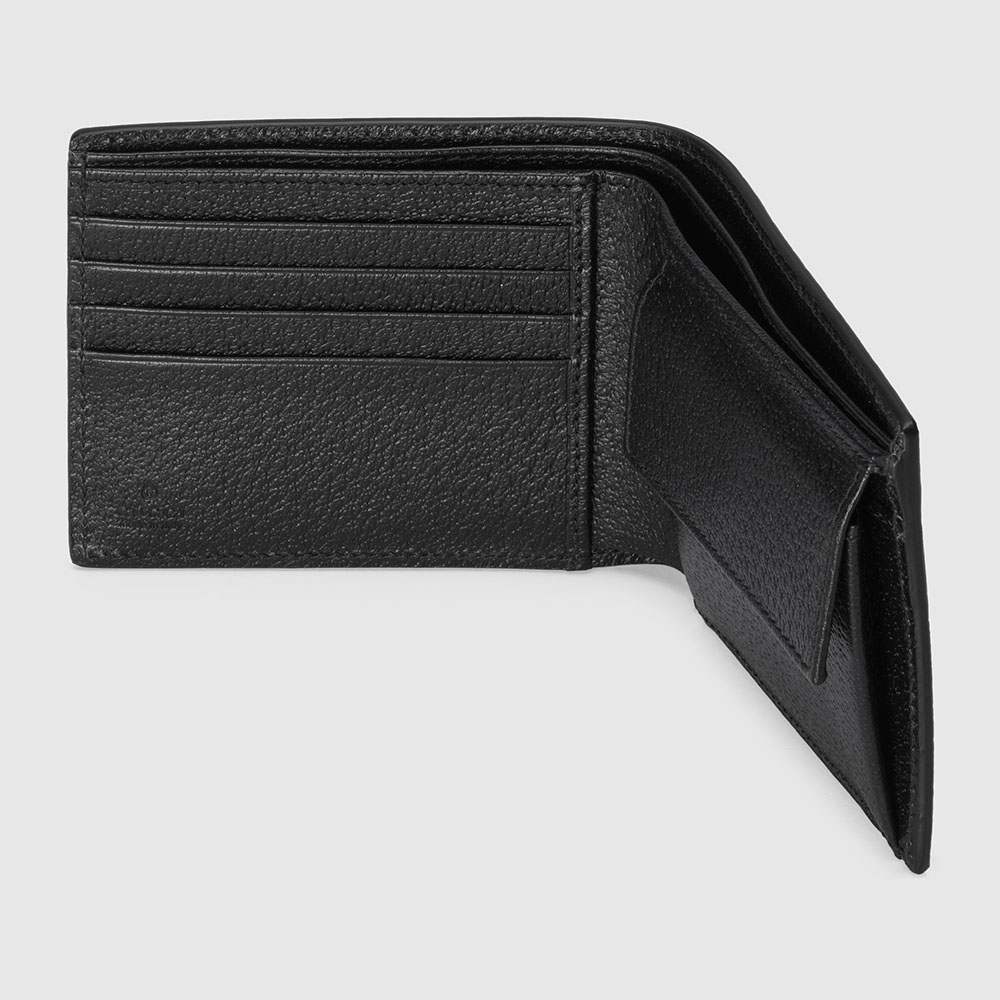 グッチ GGマーモント コインウォレット ブラック カーフスキン 二つ折り財布 メタルロゴ コンパクトウォレット コインケース付き サイフ ダブルG 428725 0YK0N 1000 - 商品画像 6