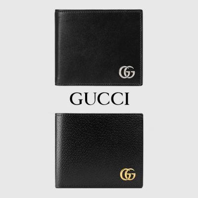 グッチ 折財布 メンズ 二つ折り財布 GGマーモント ダブルG レザー ブラック 428725 DJ20T 1000 - 商品画像 2