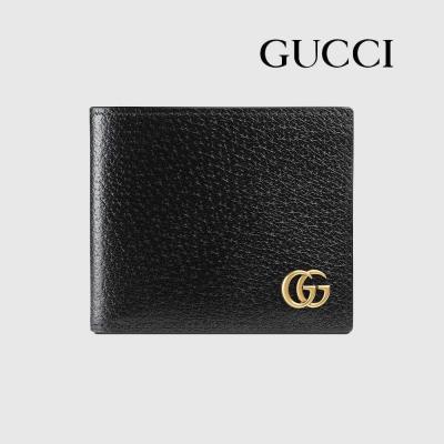 グッチ 二つ折り財布 メンズ 札入れ 小銭入れなし GGマーモントダブルG カーフレザー ブラック 428726 DJ20T 1000 - 商品画像 2