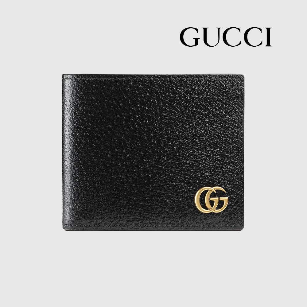 グッチ 二つ折り財布 メンズ 札入れ 小銭入れなし GGマーモントダブルG カーフレザー ブラック 428726 DJ20T 1000 - 商品画像 5