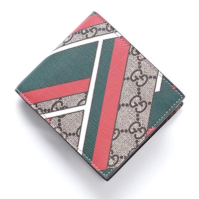 グッチ/GUCCIコピー 2つ折り財布[小銭入れ付き] シェブロン GGスプリーム ベージュ×エボニー×ブラウン マルチカラー系 429222 k1m1t 8574 メンズ - 商品画像 6