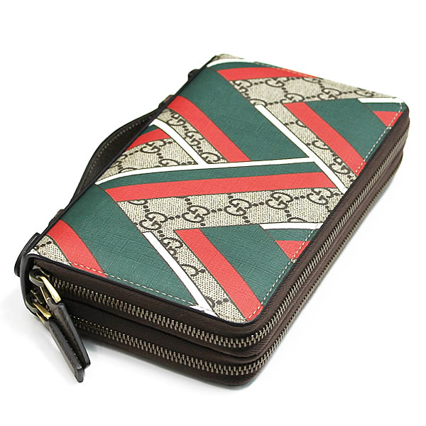 グッチコピー GUCCI GGシェブロン GGスプリームキャンバストラベルドキュメントケース 長財布 ベージュ基調 429375 K1M1T 8574 - 商品画像 3