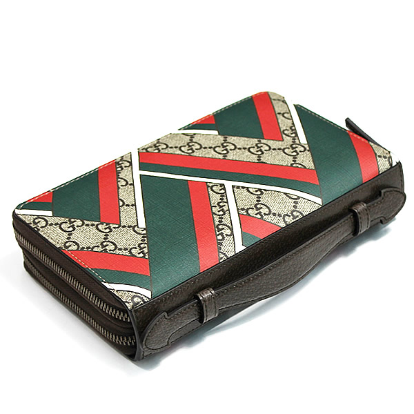 グッチコピー GUCCI GGシェブロン GGスプリームキャンバストラベルドキュメントケース 長財布 ベージュ基調 429375 K1M1T 8574 - 商品画像 6