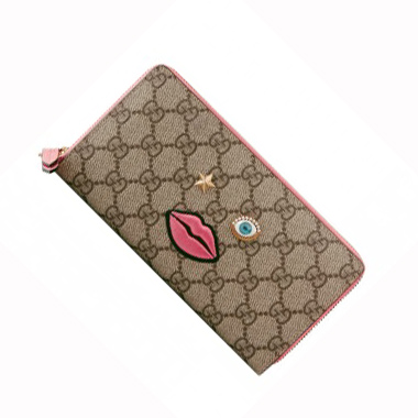 グッチスーパーコピー 長財布 431392 K05RG 8790 CIRCUS 顔スプリームラウンド長財布 レディース ベージュ/ピンク - 商品画像 5