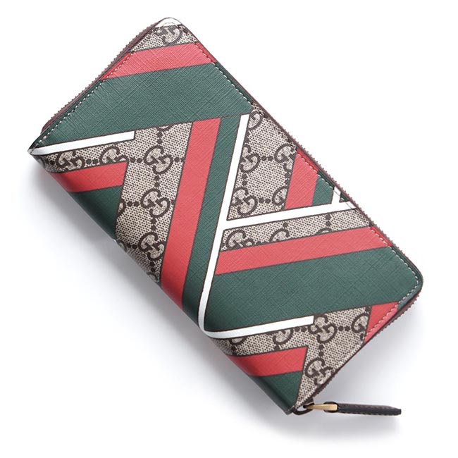 グッチ/GUCCIコピー ラウンドファスナー 長財布[小銭入れ付き] シェブロン GGスプリーム ベージュ×エボニー×ブラウン マルチカラー系 429223 k1m1t 8574 メンズ - 商品画像 6