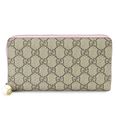 グッチスーパーコピー 長財布 GUCCI 財布 ラウンドファスナー PEONY/ピオニー GGスプリーム キャンバス ベージュ×ピンク 431477 KHNKT 9766 - 商品画像 6