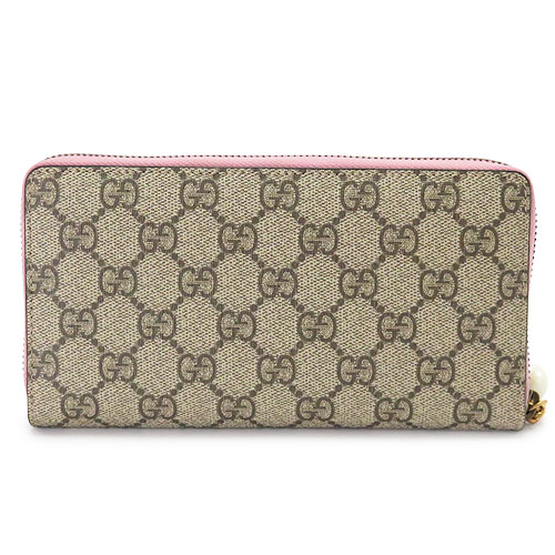 グッチスーパーコピー 長財布 GUCCI 財布 ラウンドファスナー PEONY/ピオニー GGスプリーム キャンバス ベージュ×ピンク 431477 KHNKT 9766 - 商品画像 3