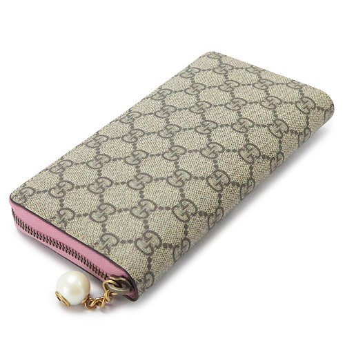 グッチスーパーコピー 長財布 GUCCI 財布 ラウンドファスナー PEONY/ピオニー GGスプリーム キャンバス ベージュ×ピンク 431477 KHNKT 9766 - 商品画像 7