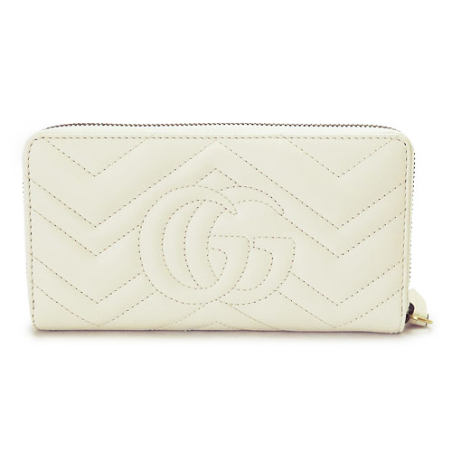 グッチスーパーコピー 長財布 GUCCI 443123 DRW1T 9022 財布 ラウンドファスナー 『2017年春夏新作』GG MARMONT/GGマーモント キルティング レザー オフホワイト - 商品画像 6
