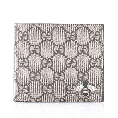 グッチスーパーコピー GUCCI 二つ折り 財布 小銭入れ付き ベージュ メンズ ウォレット ギフト プレゼント 451266 k5t1n 8666 BEE ビープリント GGスプリーム - 商品画像 6