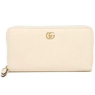 グッチコピー 財布 GUCCI 456117 CAO0G 9022 プチ マーモント PETITE MARMONT ジップアラウンドウォレット レディース 長財布 無地 MYSTIC WH 白 - 商品画像 2