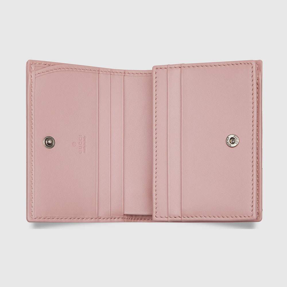 グッチ GUCCI 財布 二つ折り財布 466492 DTD1T 1000 ブラック GGマーモント シェブロン キルティング レザー コンパクト ウォレット - 商品画像 9