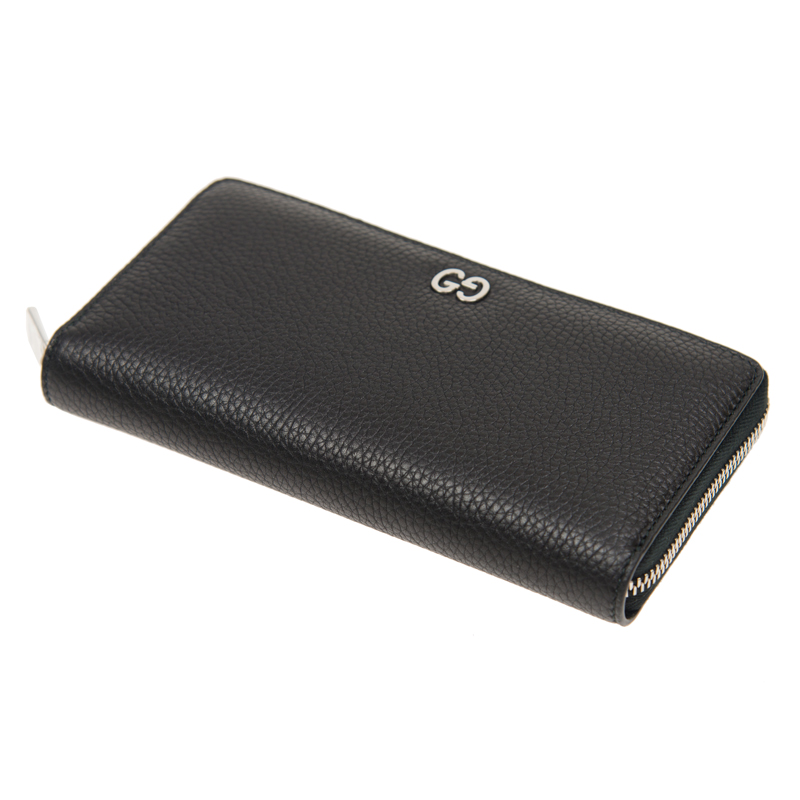 グッチ GUCCI DORIAN ラウンドファスナー 長財布 ブラック メンズ 473928 A7M0N 1000 - 商品画像 4