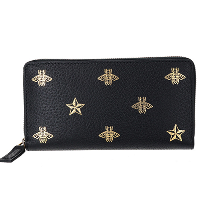 グッチスーパーコピー GUCCI 長財布 メンズ 蜂 Bee Star メンズ ラウンドファスナー長財布 ブラック系 495062 DJ2KT 8474 - 商品画像 5