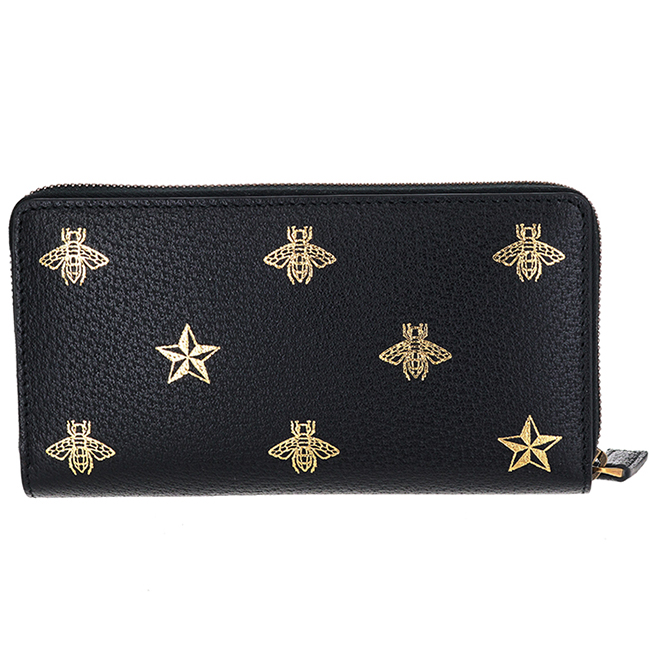 グッチスーパーコピー GUCCI 長財布 メンズ 蜂 Bee Star メンズ ラウンドファスナー長財布 ブラック系 495062 DJ2KT 8474 - 商品画像 3