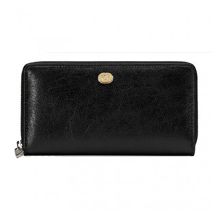 グッチ GUCCI シンプル メタルロゴ レザーメンズ長財布 / ブラック 575988 1GZ0X 1000 - 商品画像 2