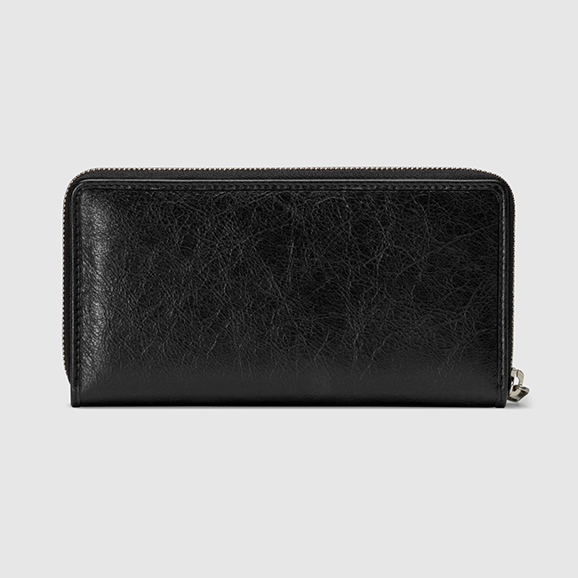 グッチ GUCCI シンプル メタルロゴ レザーメンズ長財布 / ブラック 575988 1GZ0X 1000 - 商品画像 6