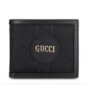 グッチスーパーコピー コインウォレット 二つ折り財布 ブラック ナイロン レザー 625573 H9HAN 1000 - 商品画像 2