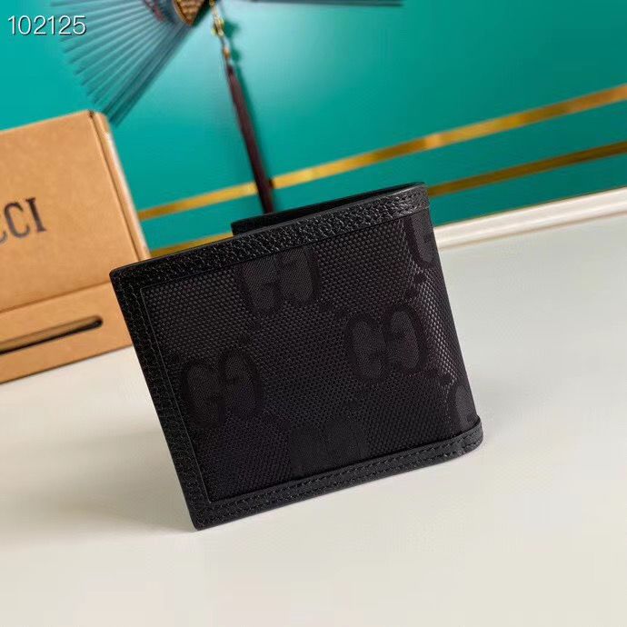 グッチスーパーコピー コインウォレット 二つ折り財布 ブラック ナイロン レザー 625573 H9HAN 1000 - 商品画像 4