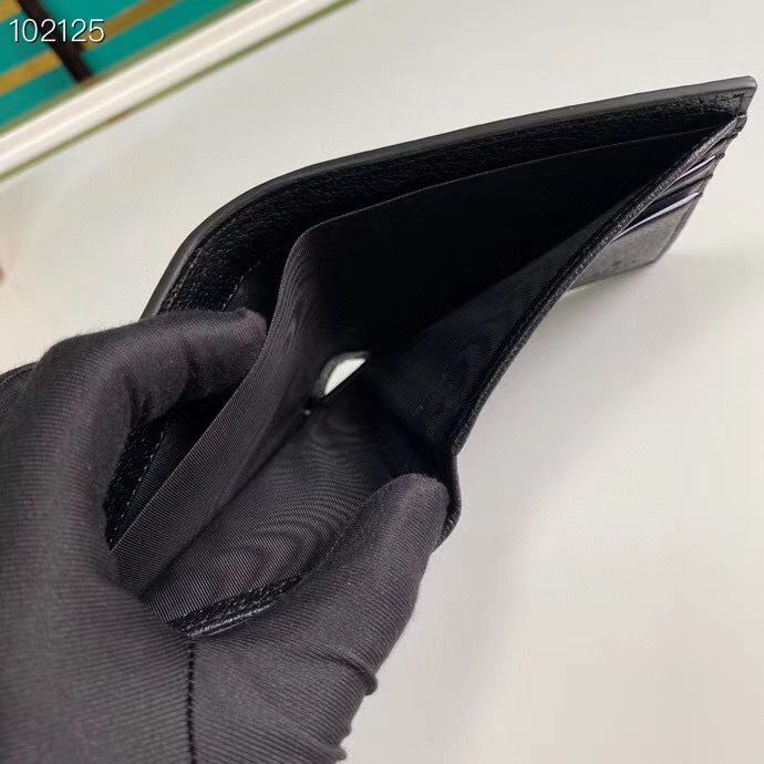 グッチスーパーコピー コインウォレット 二つ折り財布 ブラック ナイロン レザー 625573 H9HAN 1000 - 商品画像 5