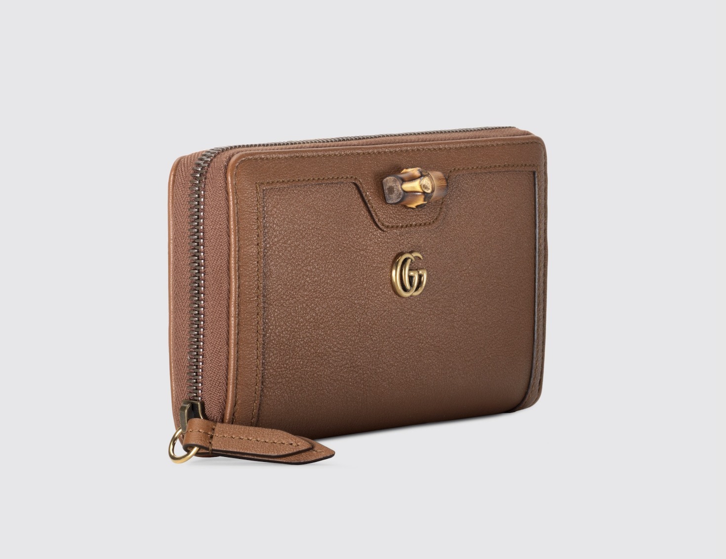 グッチ バンブー コンチネンタルウォレット ラウンド長財布 レザー ブラウン 658634 17Q0T 2535 - 商品画像 3