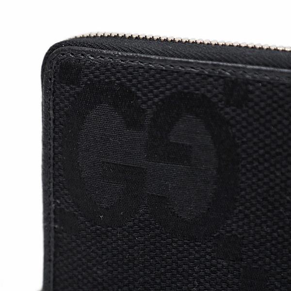 グッチ財布スーパーコピー ジャンボGG キャンバス×レザー ジップアラウンド ウォレット ラウンドファスナー 長財布 ブラック 699316 FABGN 1000 - 商品画像 6