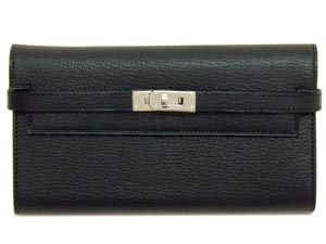 エルメススーパーコピー ケリーウォレット ロング/黒×シルバー金具 he-ac-1358 - 商品画像 8