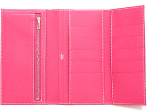 エルメススーパーコピー三つ折り ベアン/ローズテリアン×シルバー金具he-ac-1779 - 商品画像 3