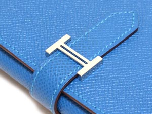 エルメススーパーコピー三つ折り ベアン/ミコノスブルー×シルバー金具he-ac-3007 - 商品画像 8