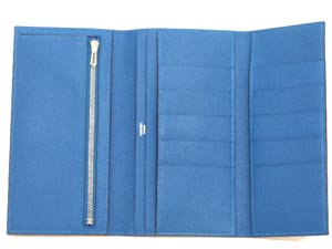 エルメススーパーコピー三つ折り ベアン/ミコノスブルー×シルバー金具he-ac-3007 - 商品画像 5