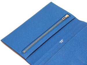 エルメススーパーコピー三つ折り ベアン/ミコノスブルー×シルバー金具he-ac-3007 - 商品画像 6