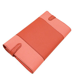 エルメスコピー ケリー ポルテヴァリュル[Kelly porte Valeurs]フラッグ ロング エプソン コライユ×フラミンゴ シバー金具 he-ac-3608 - 商品画像 2