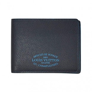 スーパーコピールイヴィトン M30381 財布 ヴィトン タイガ LV メンズ 二つ折り斜めカード札入れ ポルトフォイユ・ミュルティプル ブルーマリーヌ - 商品画像 2