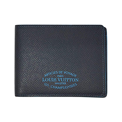 スーパーコピールイヴィトン M30381 財布 ヴィトン タイガ LV メンズ 二つ折り斜めカード札入れ ポルトフォイユ・ミュルティプル ブルーマリーヌ - 商品画像 6