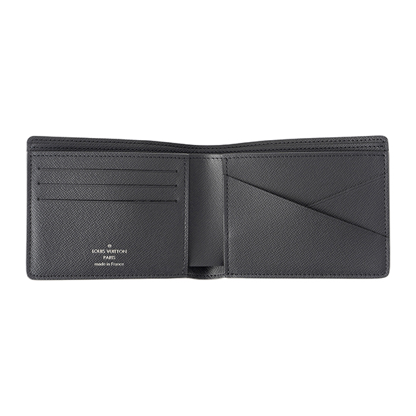 ルイヴィトンスーパーコピー コインケース Louis Vuitton M30380 財布 タイガ TAIGA ポルトフォイユ・ミュルティプル メンズ NOIR(ノワール) ブラック/黒 - 商品画像 5