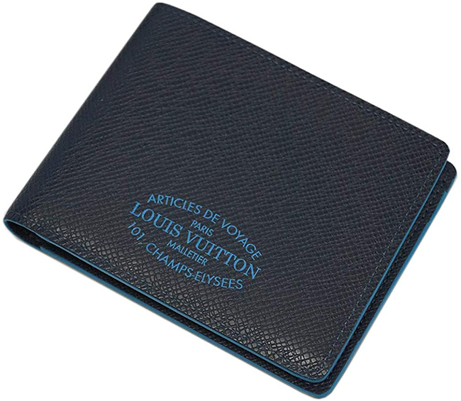 スーパーコピールイヴィトン M30381 財布 ヴィトン タイガ LV メンズ 二つ折り斜めカード札入れ ポルトフォイユ・ミュルティプル ブルーマリーヌ - 商品画像 4
