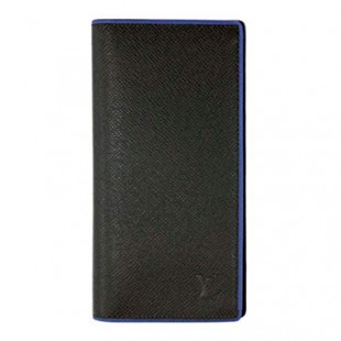ルイヴィトンコピー LOUIS VUITTON ポルトフォイユブラザ 二つ折り長財布 ブルーxブラック M30558 タイガ メンズ ブルーライン - 商品画像 2