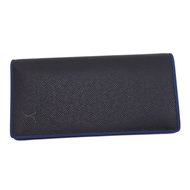 ルイヴィトンコピー LOUIS VUITTON ポルトフォイユブラザ 二つ折り長財布 ブルーxブラック M30558 タイガ メンズ ブルーライン - 商品画像 4
