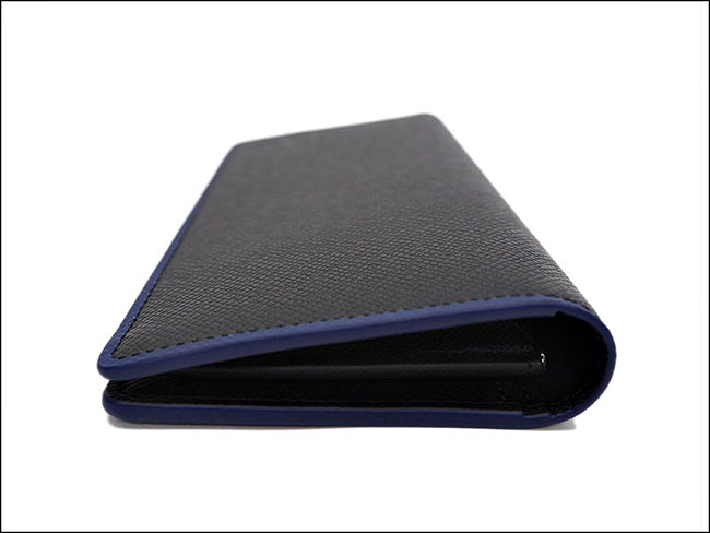 ルイヴィトンコピー LOUIS VUITTON ポルトフォイユブラザ 二つ折り長財布 ブルーxブラック M30558 タイガ メンズ ブルーライン - 商品画像 6