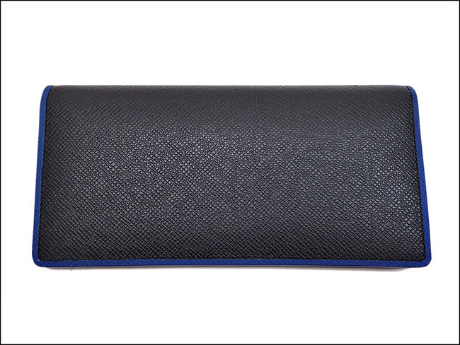 ルイヴィトンコピー LOUIS VUITTON ポルトフォイユブラザ 二つ折り長財布 ブルーxブラック M30558 タイガ メンズ ブルーライン - 商品画像 1